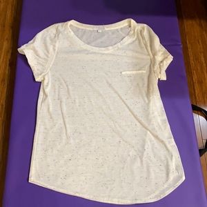 Cute White Sprinkled Tee